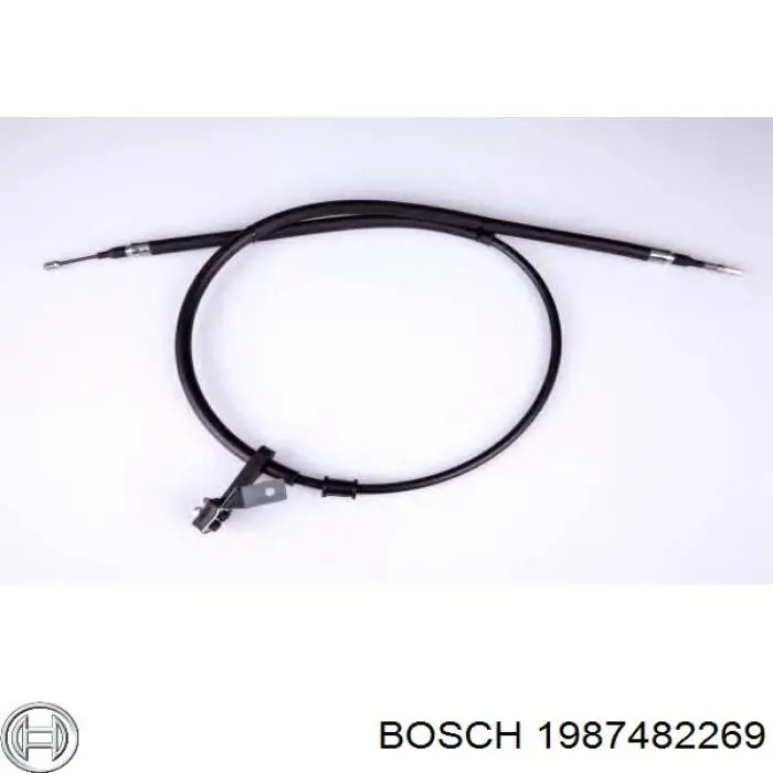 Cable de freno de mano trasero derecho para Audi 80 (8C, B4)