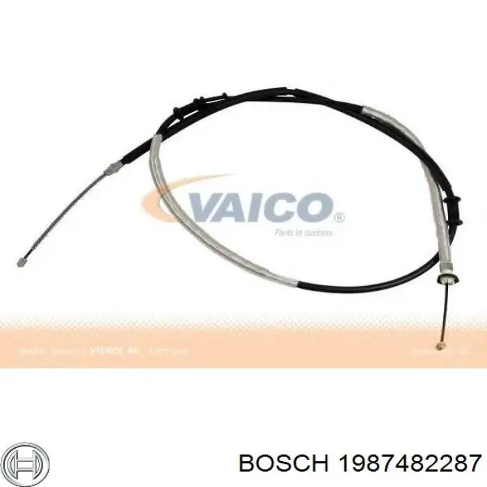 1987482287 Bosch cable de freno de mano trasero izquierdo