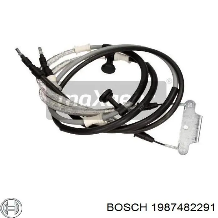 1987482291 Bosch cable de freno de mano trasero derecho/izquierdo