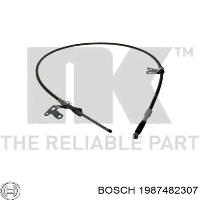 1987482307 Bosch cable de freno de mano trasero izquierdo