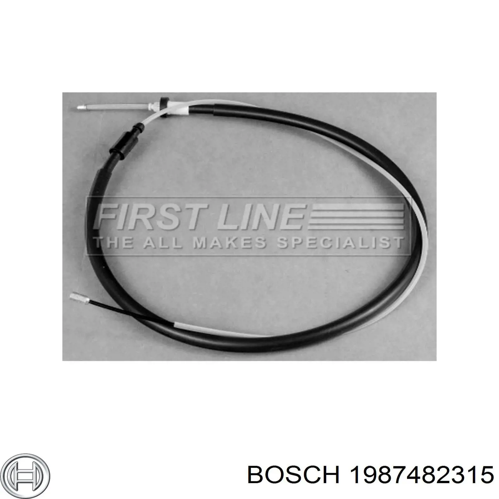 1987482315 Bosch cable de freno de mano trasero derecho/izquierdo