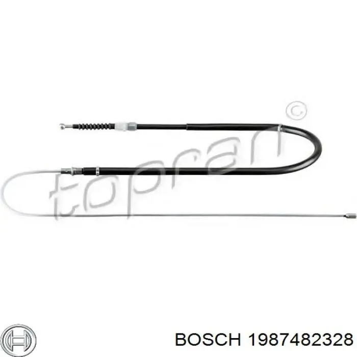 Cable de freno de mano trasero derecho/izquierdo Bosch 1987482328 precio, desde 13,17 EUR