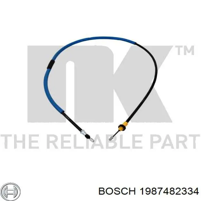 8200440525 Renault (RVI) cable de freno de mano trasero derecho