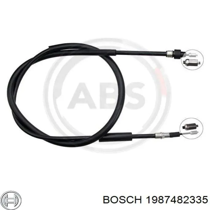 8200662793 Renault (RVI) cable de freno de mano trasero izquierdo