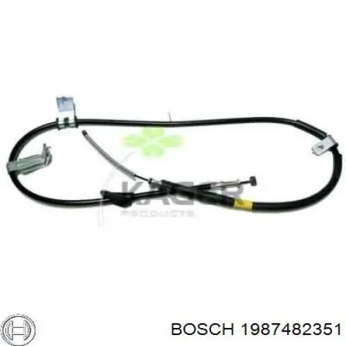 1987482351 Bosch cable de freno de mano trasero derecho