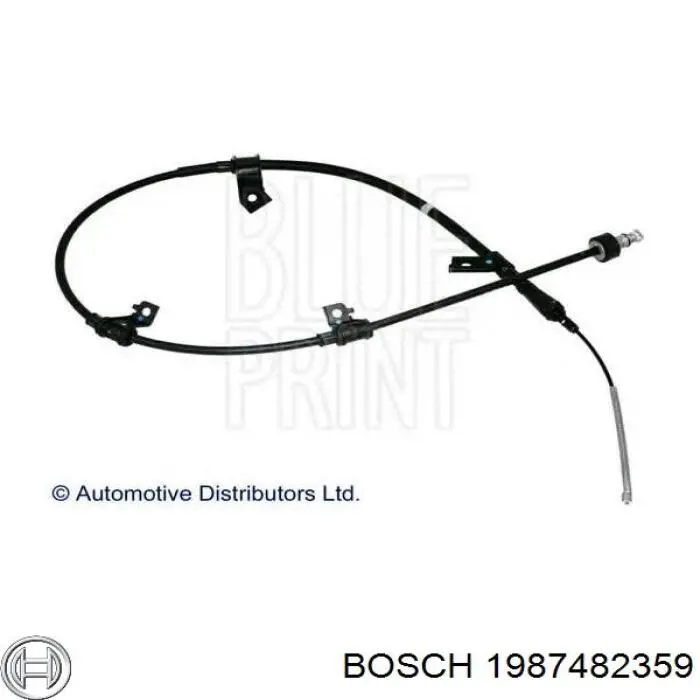 1987482359 Bosch cable de freno de mano trasero derecho