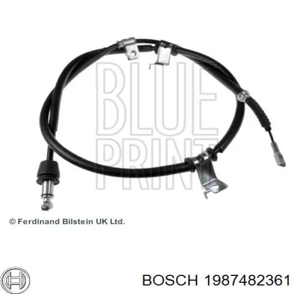 1987482361 Bosch cable de freno de mano trasero izquierdo