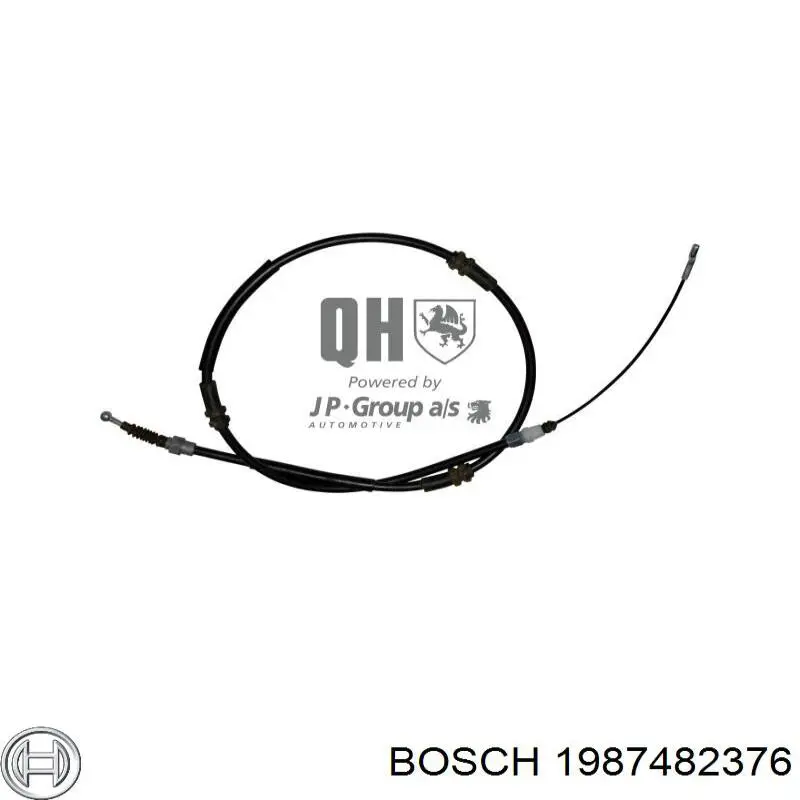 1987482376 Bosch cable de freno de mano trasero derecho/izquierdo