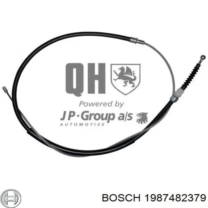 1987482379 Bosch cable de freno de mano trasero derecho/izquierdo