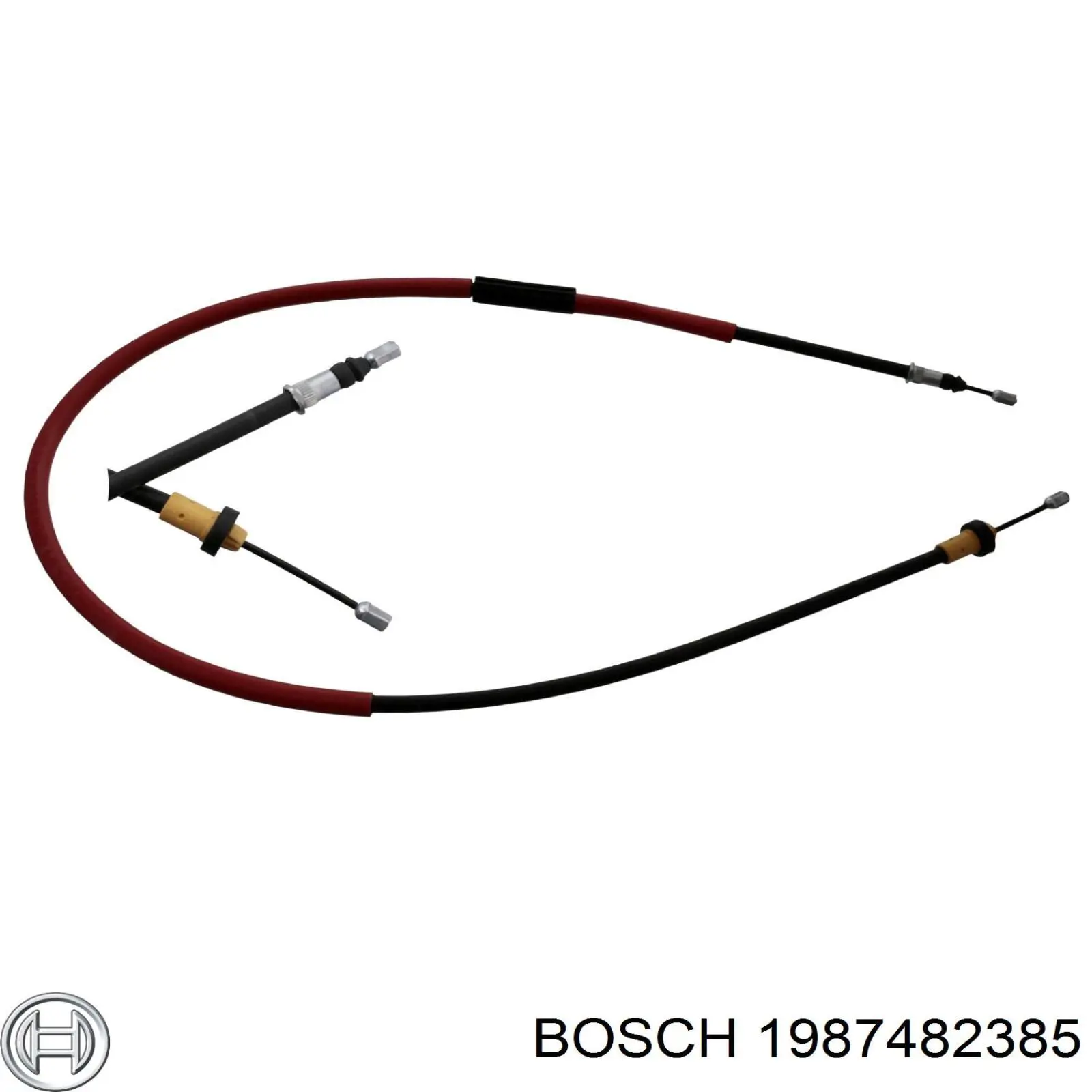 1987482385 Bosch cable de freno de mano trasero izquierdo