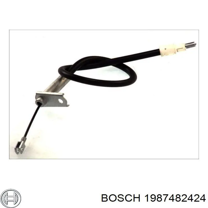 1987482424 Bosch cable de freno de mano trasero derecho