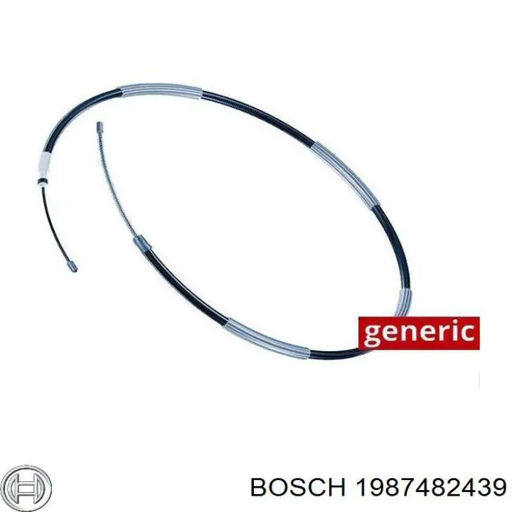 1987482439 Bosch Cable de freno de mano trasero izquierdo