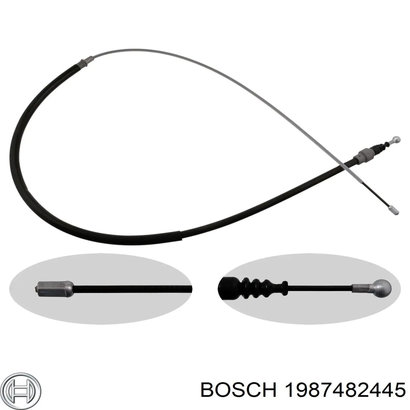 1987482445 Bosch cable de freno de mano trasero derecho/izquierdo