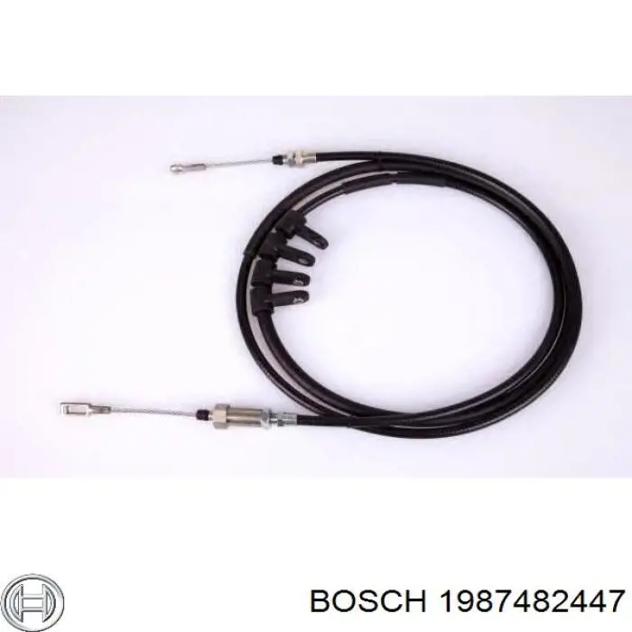 1987482447 Bosch cable de freno de mano delantero