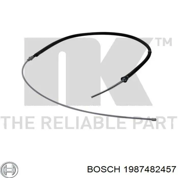 1987482457 Bosch cable de freno de mano trasero derecho/izquierdo