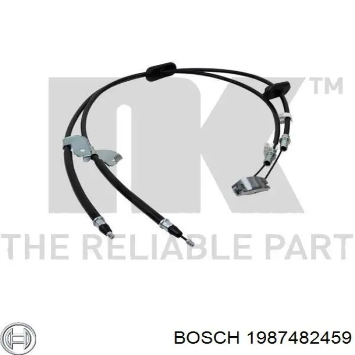 1987482459 Bosch cable de freno de mano trasero derecho/izquierdo