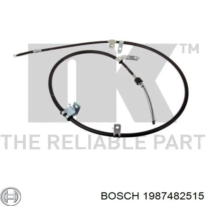 1987482515 Bosch Cable de freno de mano trasero izquierdo