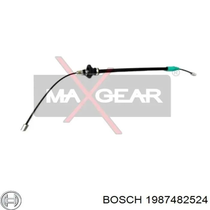Cable del freno de estacionamiento delantero Bosch 1987482524 precio, desde 9,53 EUR