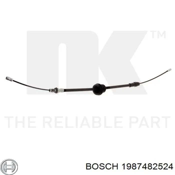1987482524 Bosch cable de freno de mano delantero