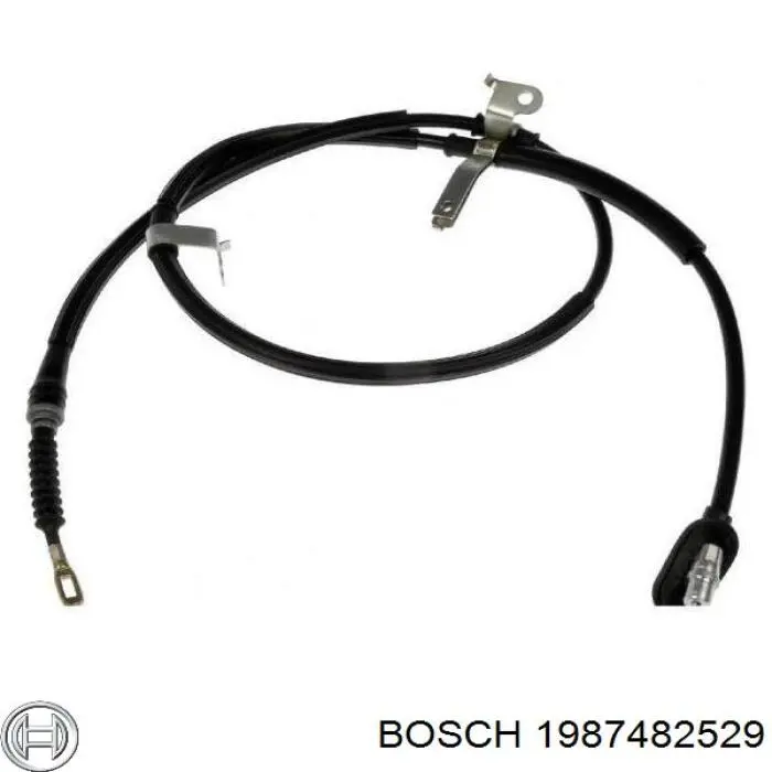 1987482529 Bosch cable de freno de mano trasero izquierdo