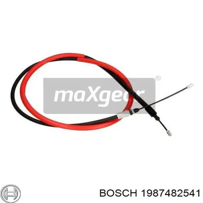 1987482541 Bosch cable de freno de mano trasero derecho