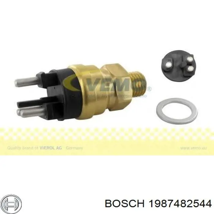 1987482544 Bosch cable de freno de mano trasero derecho