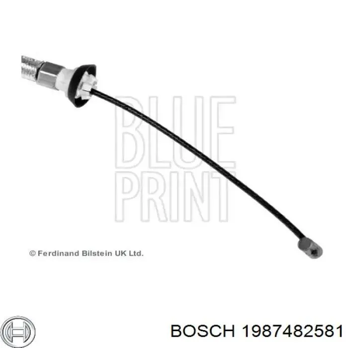 1987482581 Bosch cable de freno de mano trasero derecho