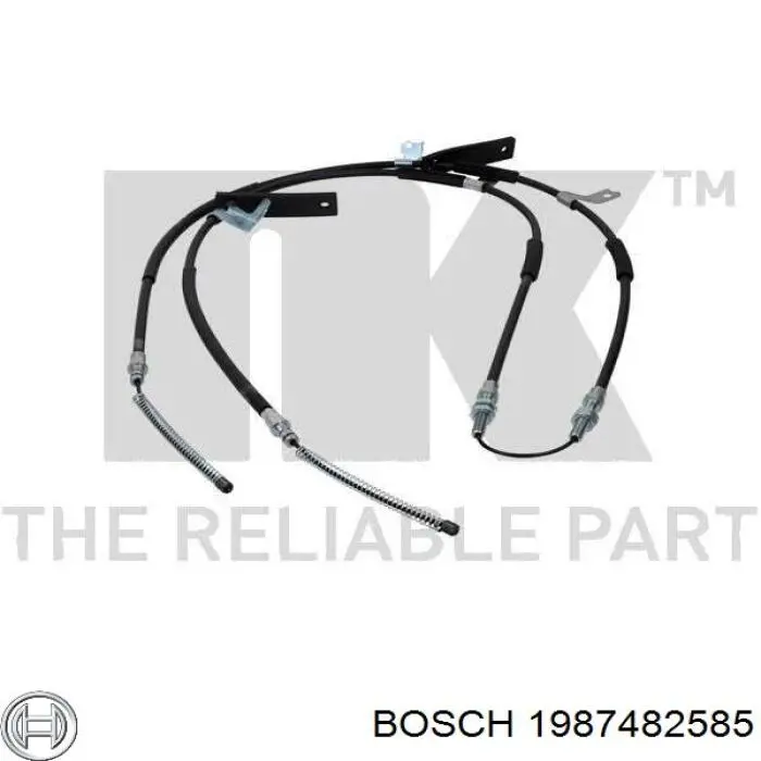 1987482585 Bosch cable de freno de mano trasero derecho/izquierdo