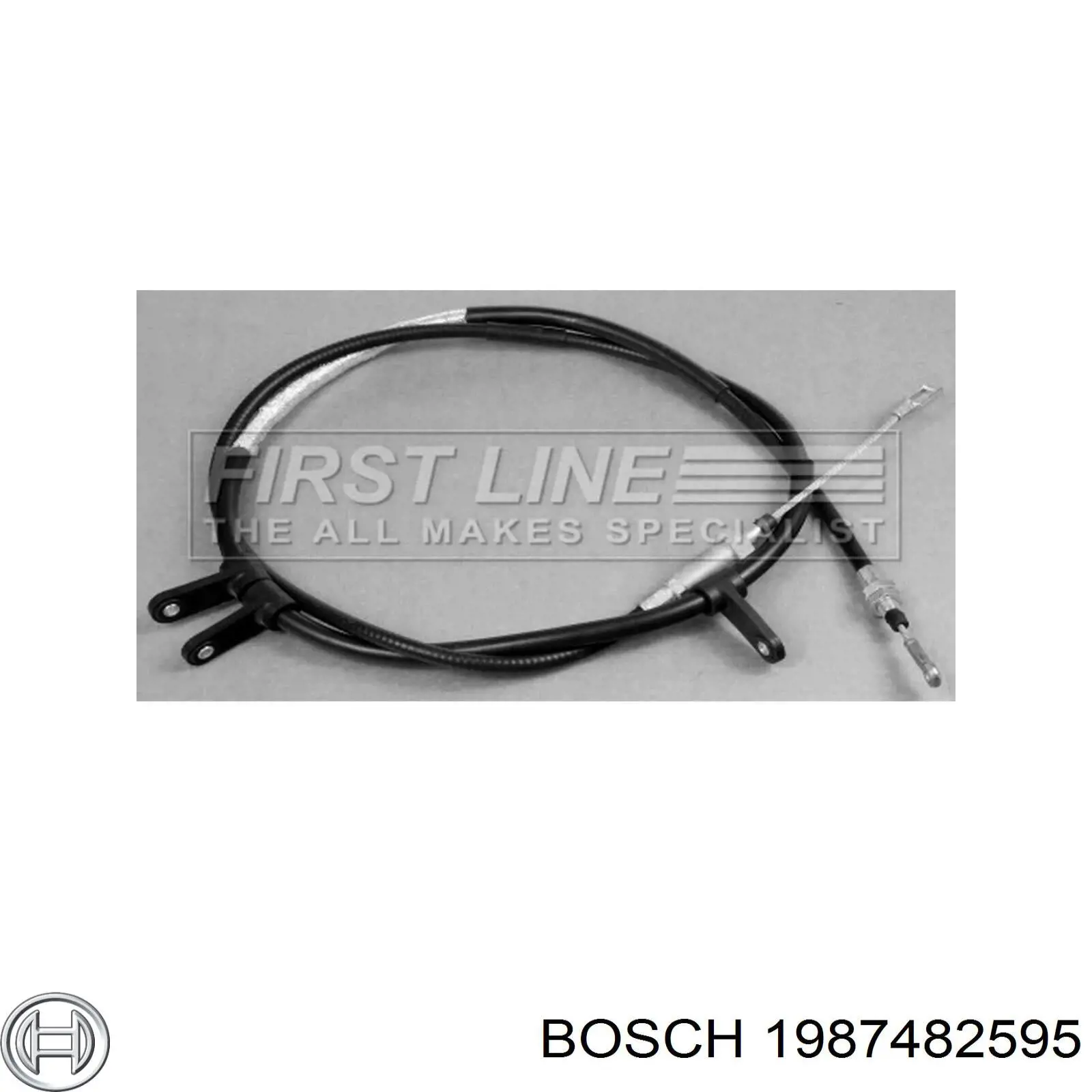 1 987 482 595 Bosch cable de freno de mano delantero