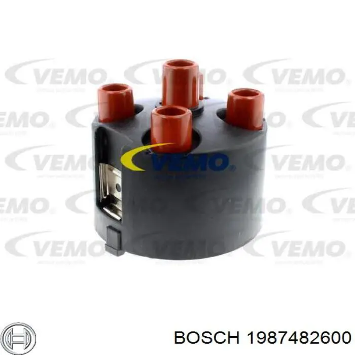 1987482600 Bosch tapa de distribuidor de encendido