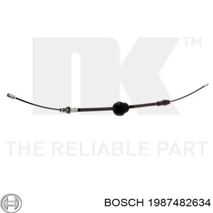 1 987 482 634 Bosch cable de freno de mano intermedio