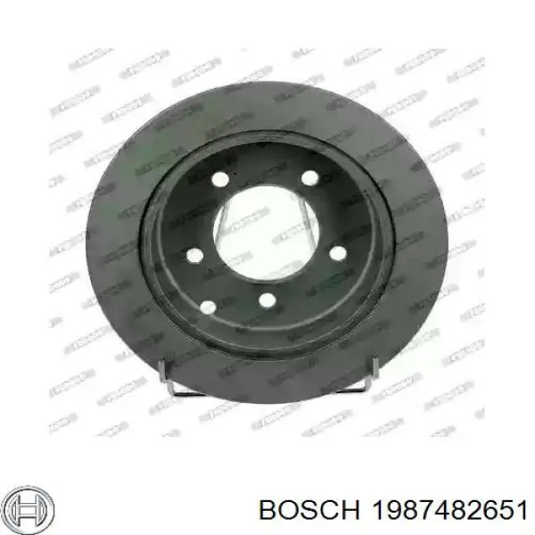 1 987 482 651 Bosch cable de freno de mano trasero derecho