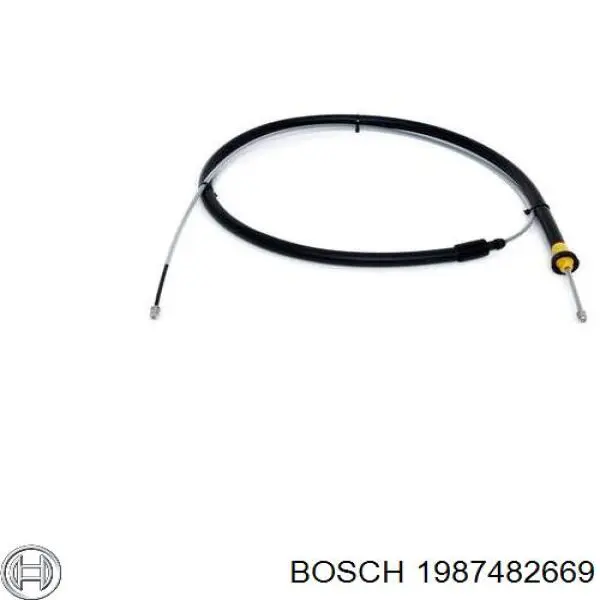 1987482669 Bosch cable de freno de mano trasero derecho/izquierdo