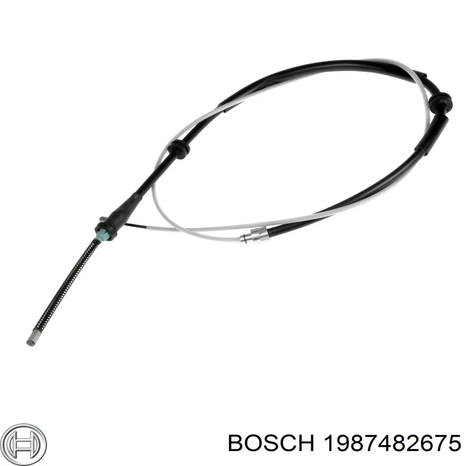 1987482675 Bosch cable de freno de mano trasero derecho/izquierdo