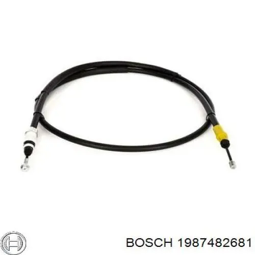 1987482681 Bosch cable de freno de mano trasero derecho