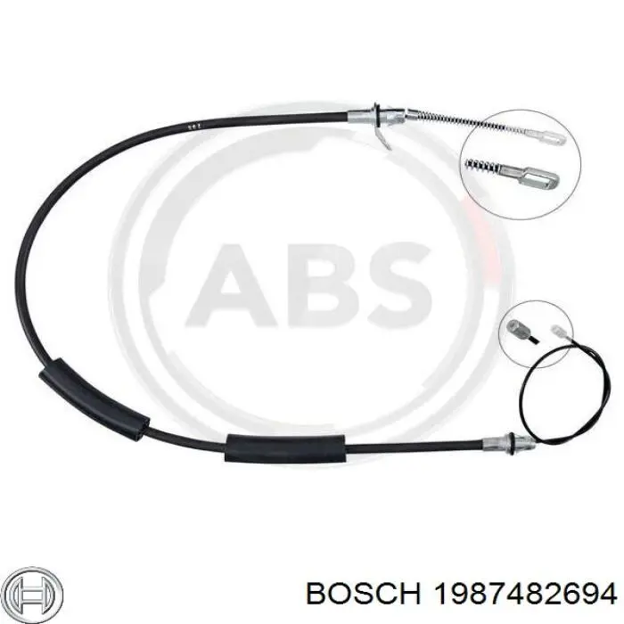 Cable de freno de mano trasero izquierdo Chrysler 04721029AL precio, desde 24,53 EUR