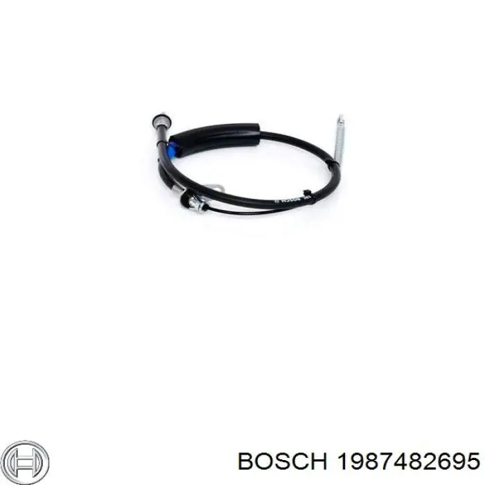 BKB3303 Borg&beck cable de freno de mano trasero derecho