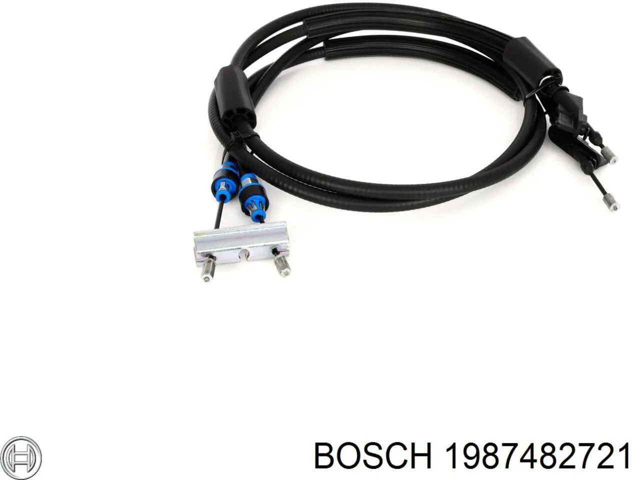 1987482721 Bosch cable de freno de mano trasero derecho/izquierdo
