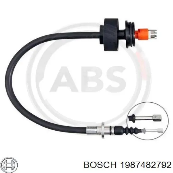 BKB6020 Borg&beck cable de freno de mano trasero izquierdo