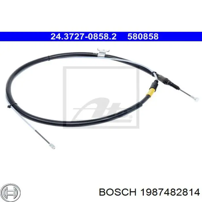 106229 Febi cable de freno de mano trasero izquierdo