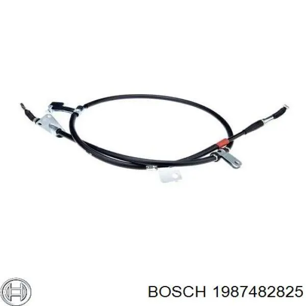 BKB3846 Borg&beck cable de freno de mano trasero izquierdo