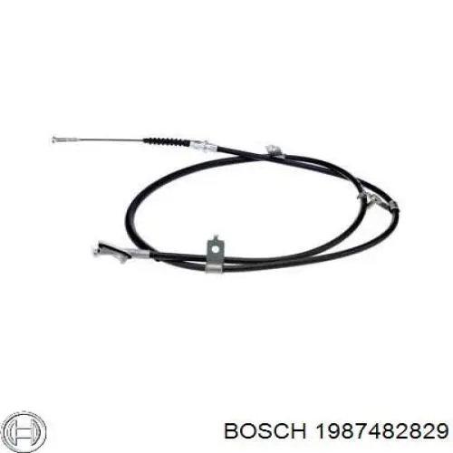 BKB3850 Borg&beck cable de freno de mano trasero izquierdo