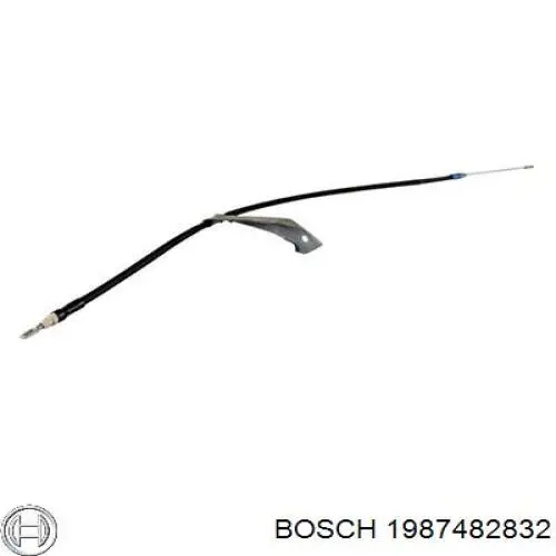 1987482832 Bosch cable de freno de mano trasero derecho