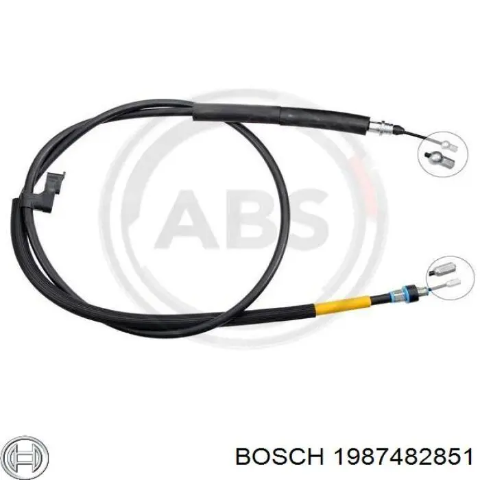 Cable de freno de mano trasero derecho/izquierdo Bosch 1987482851 precio, desde 21,27 EUR
