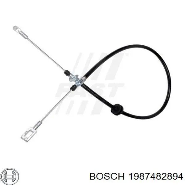 1987482894 Bosch cable de freno de mano trasero derecho/izquierdo