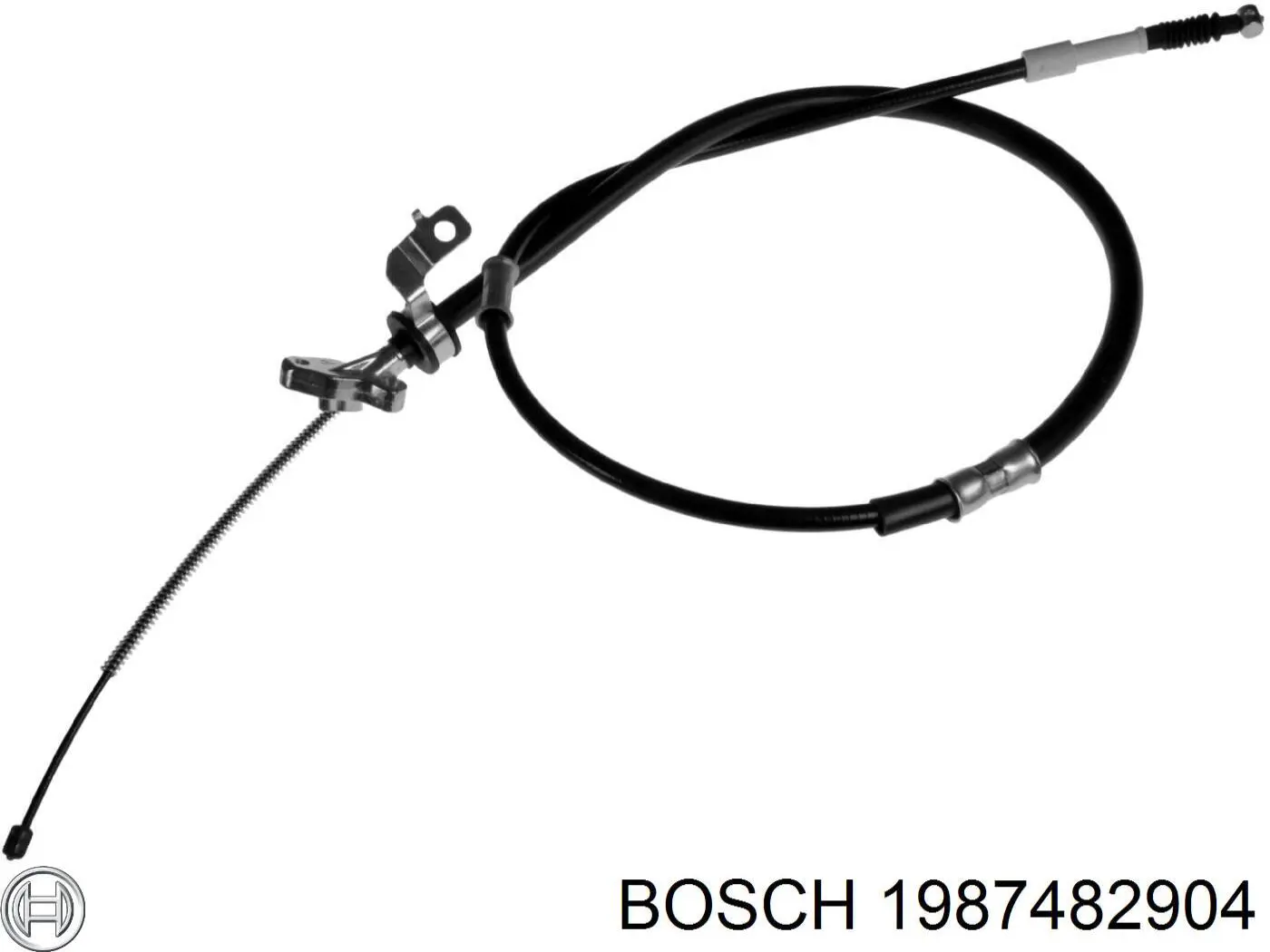 1987482904 Bosch cable de freno de mano trasero derecho