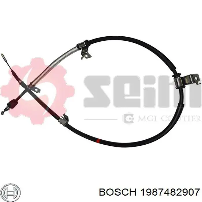 1 987 482 907 Bosch cable de freno de mano trasero izquierdo