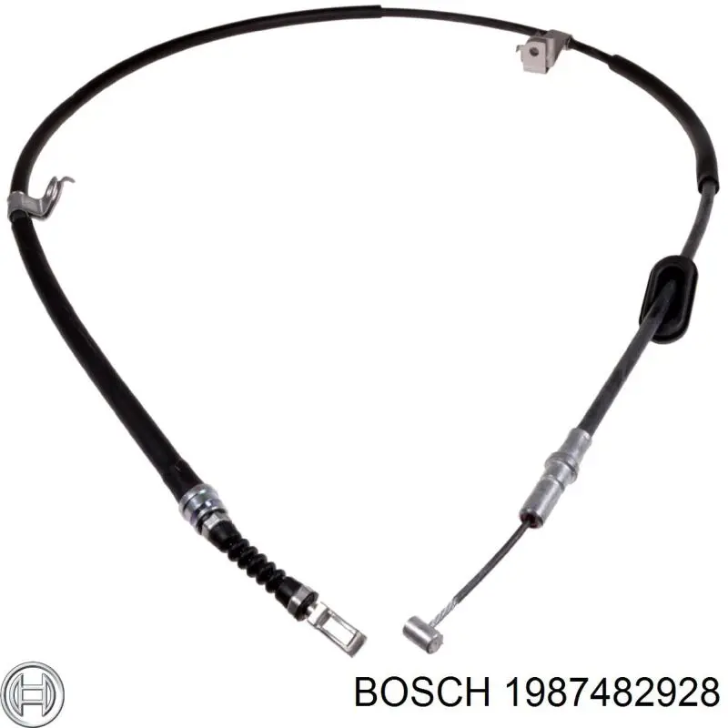 1987482928 Bosch cable de freno de mano trasero izquierdo