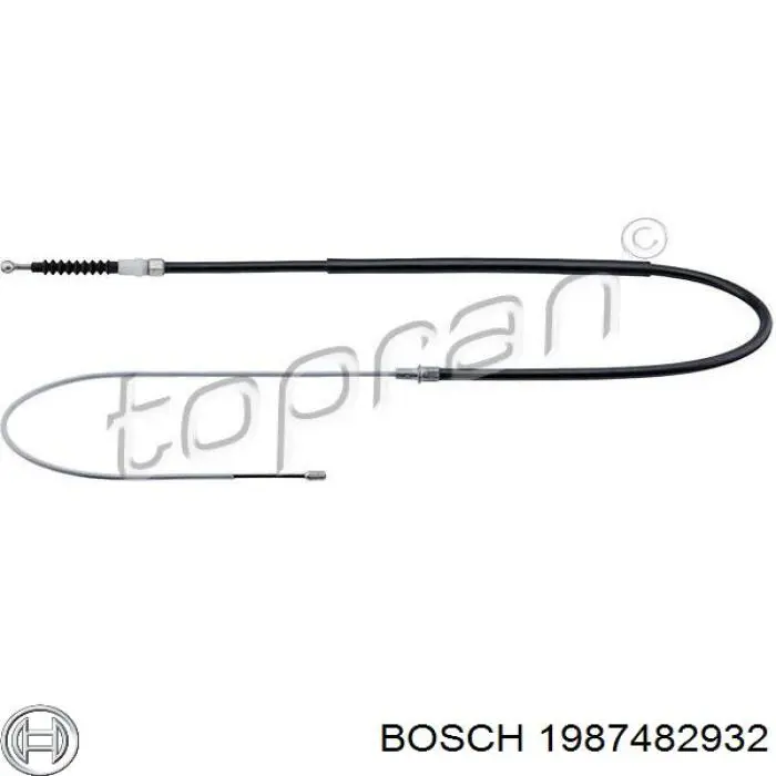 Cable de freno de mano trasero derecho/izquierdo VAG 5C0609721AB precio, desde 18,98 EUR