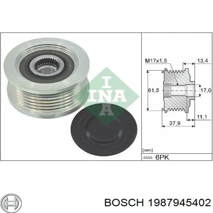 Poleas juego de piezas Fiat Bravo 2 198